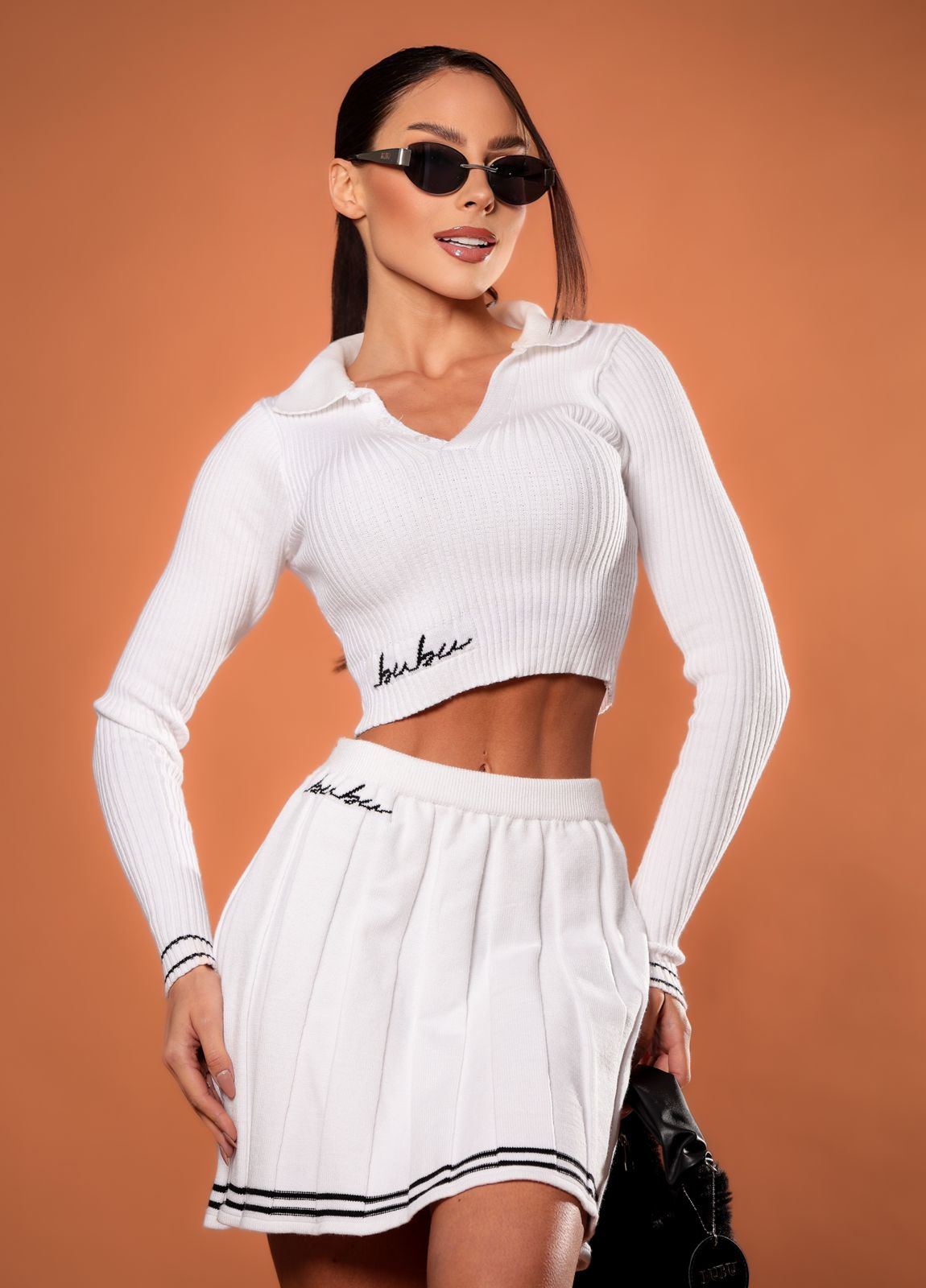 MYBUBU SAIA TRICOT PLISSADA
