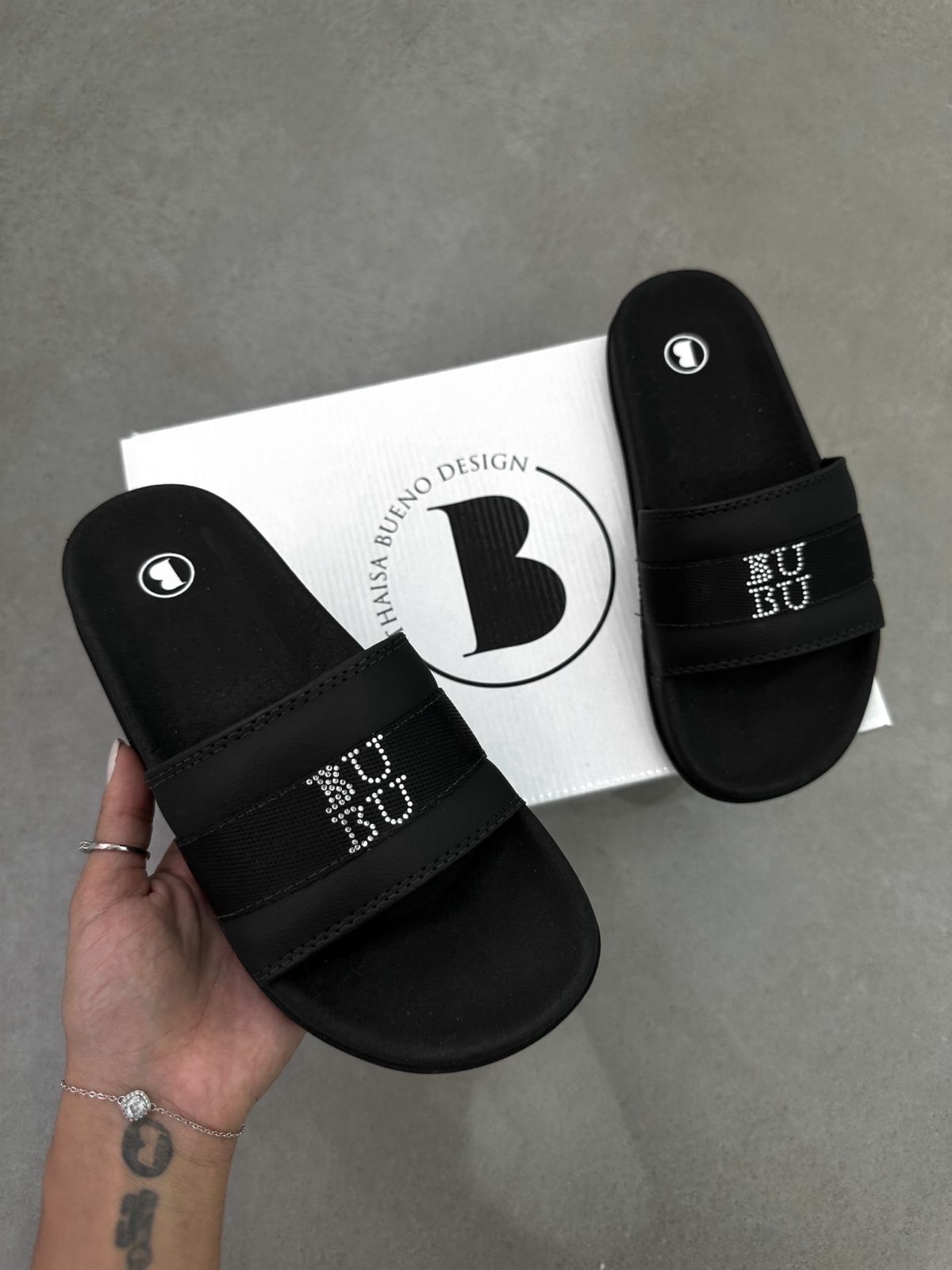 CHINELO SLIDE BUBU STRASS