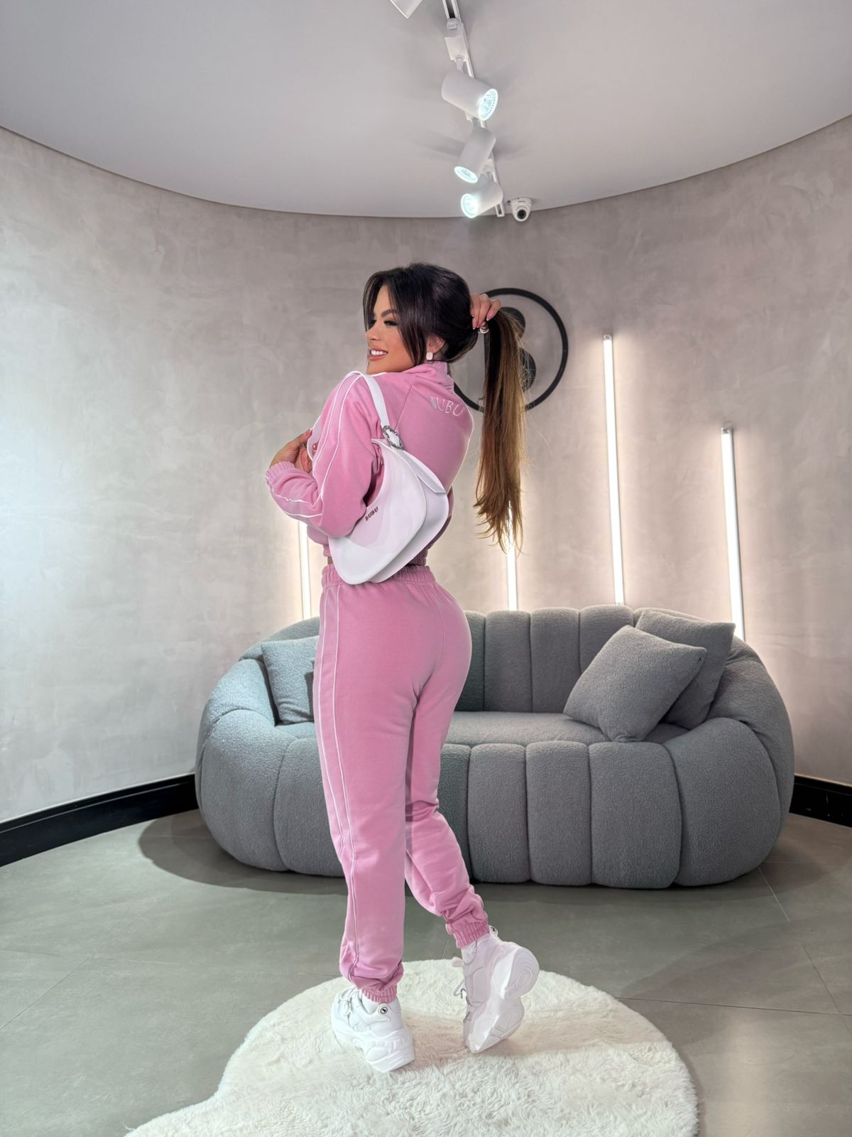 MYBUBU CONJUNTO MOLETOM COM ZPER