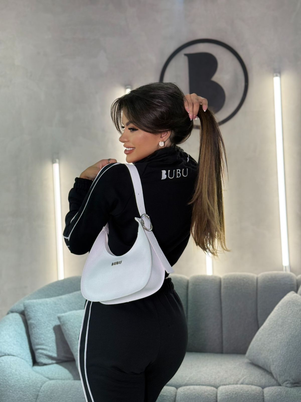 MYBUBU CONJUNTO MOLETOM COM ZPER