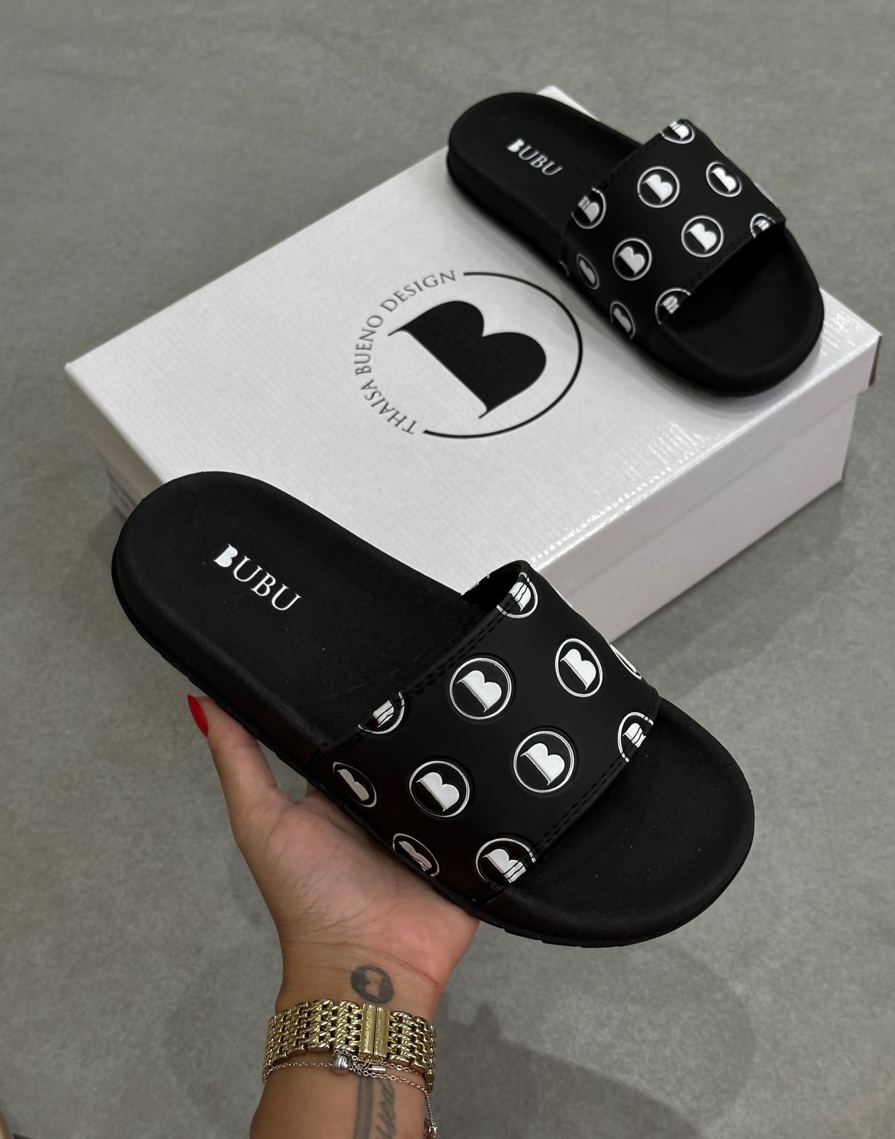 MYBUBU CHINELO SLIDE LOGO