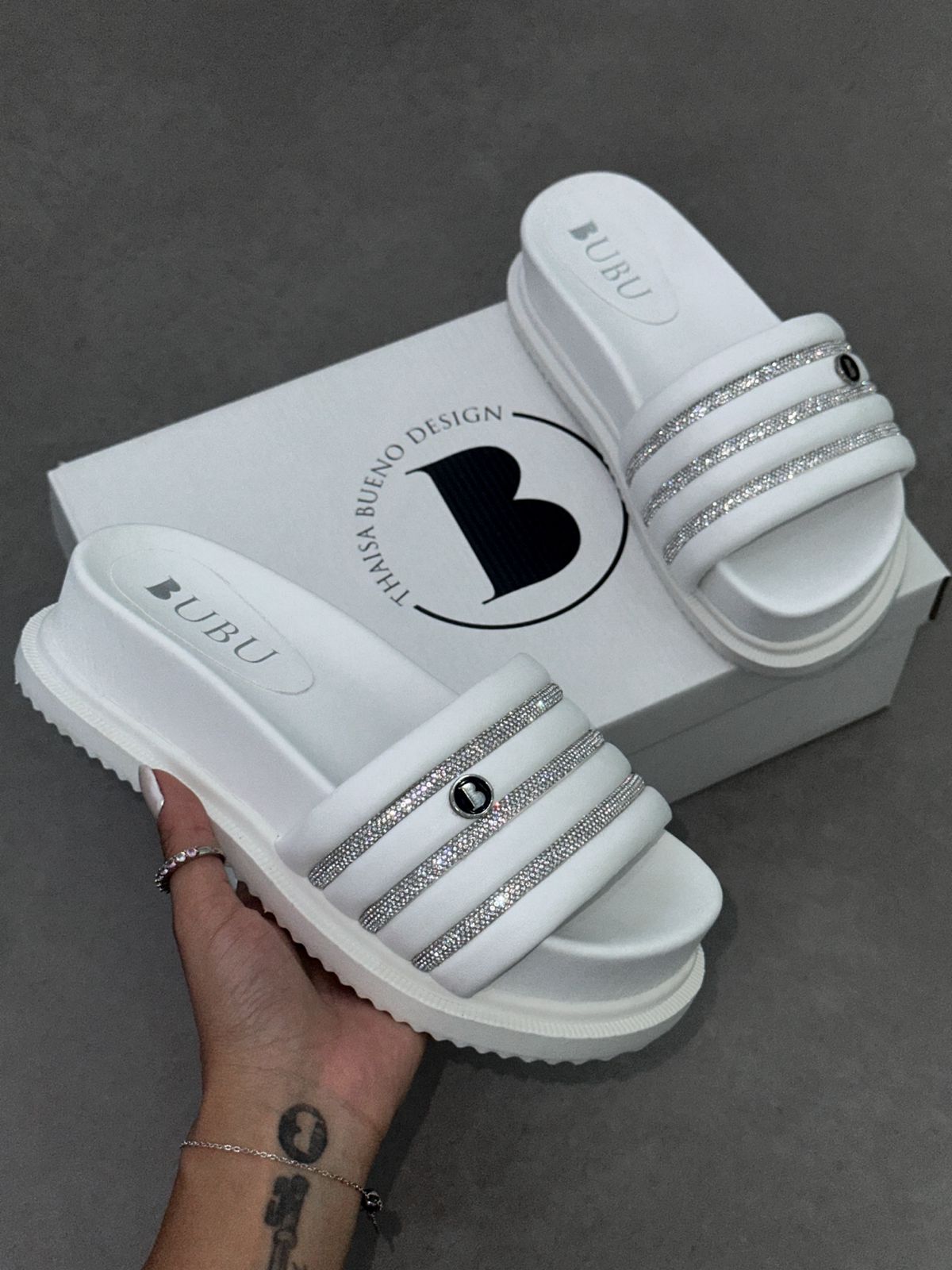 MYBUBU TAMANCO PUFFER STRASS