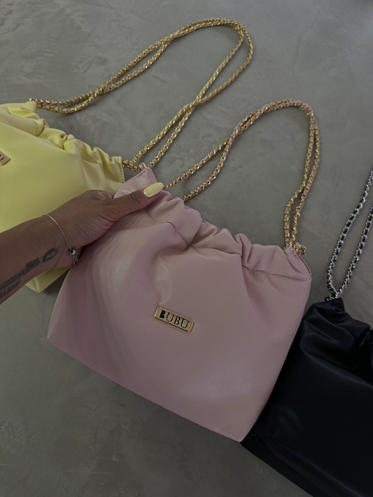 MYBUBU BOLSA ESTILO COM CORRENTE MEDIA 
